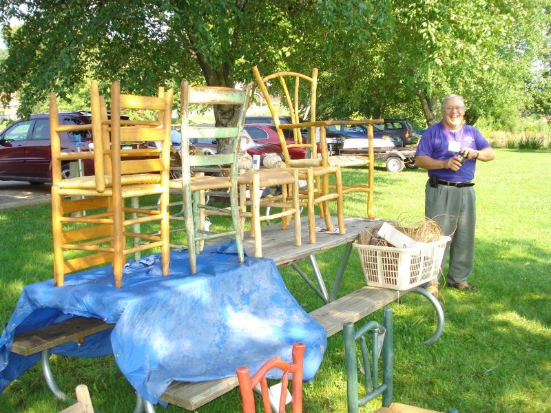 Al Tuttle's chair display