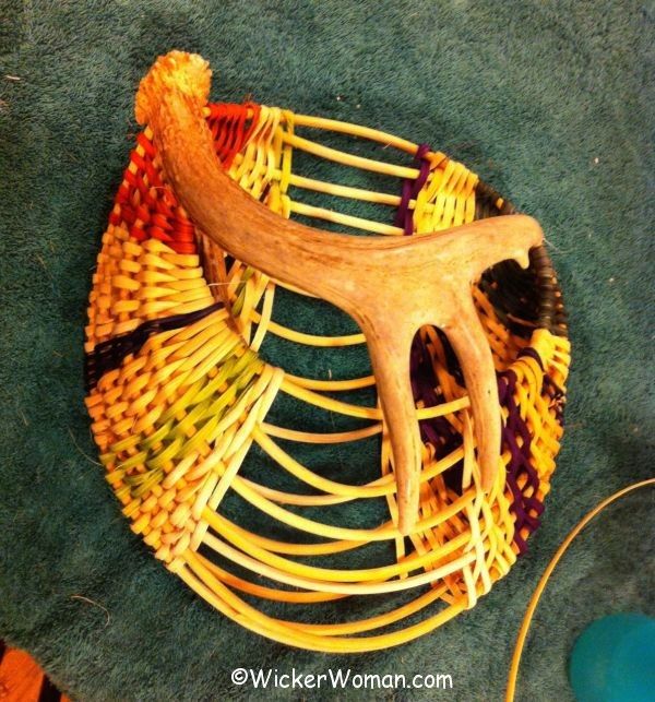 Karla antler basket progress