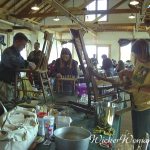 Chair Caning Class at North House Folk School with Cathryn Peters