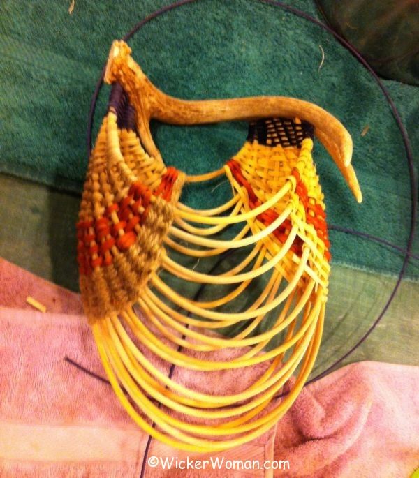 Nicole antler basket progress