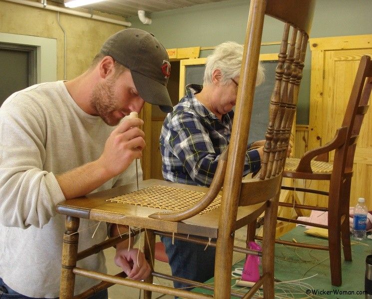 Cathryn's chair caning class