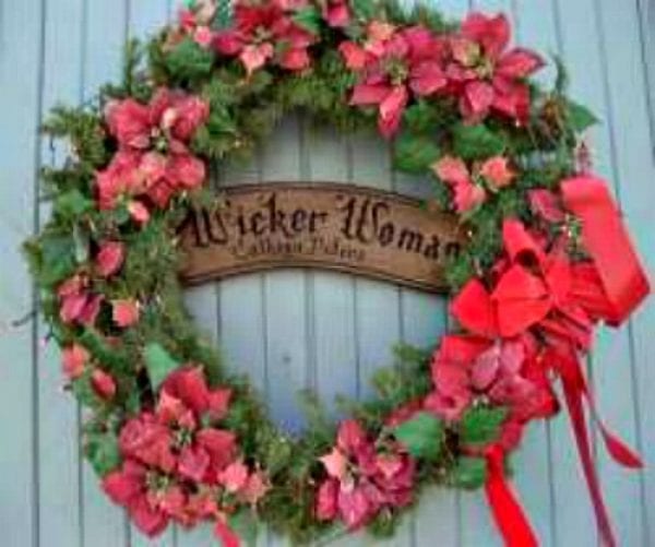 Wicker Woman Xmas Wreath