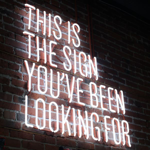 Promotional neon sign hinting to advertise on WickerWoman.com in the Furniture Repair Directory™