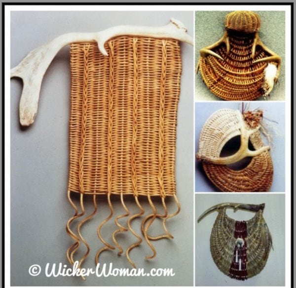 antler wall basket collage 