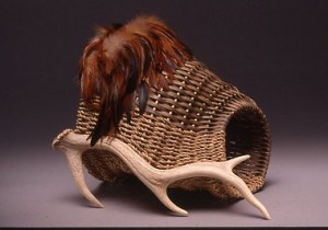 antler basket cornucopia