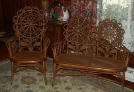 Victorian wicker set