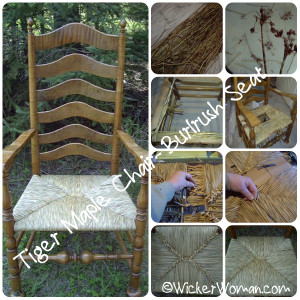 how-to weave bulrush chair seats