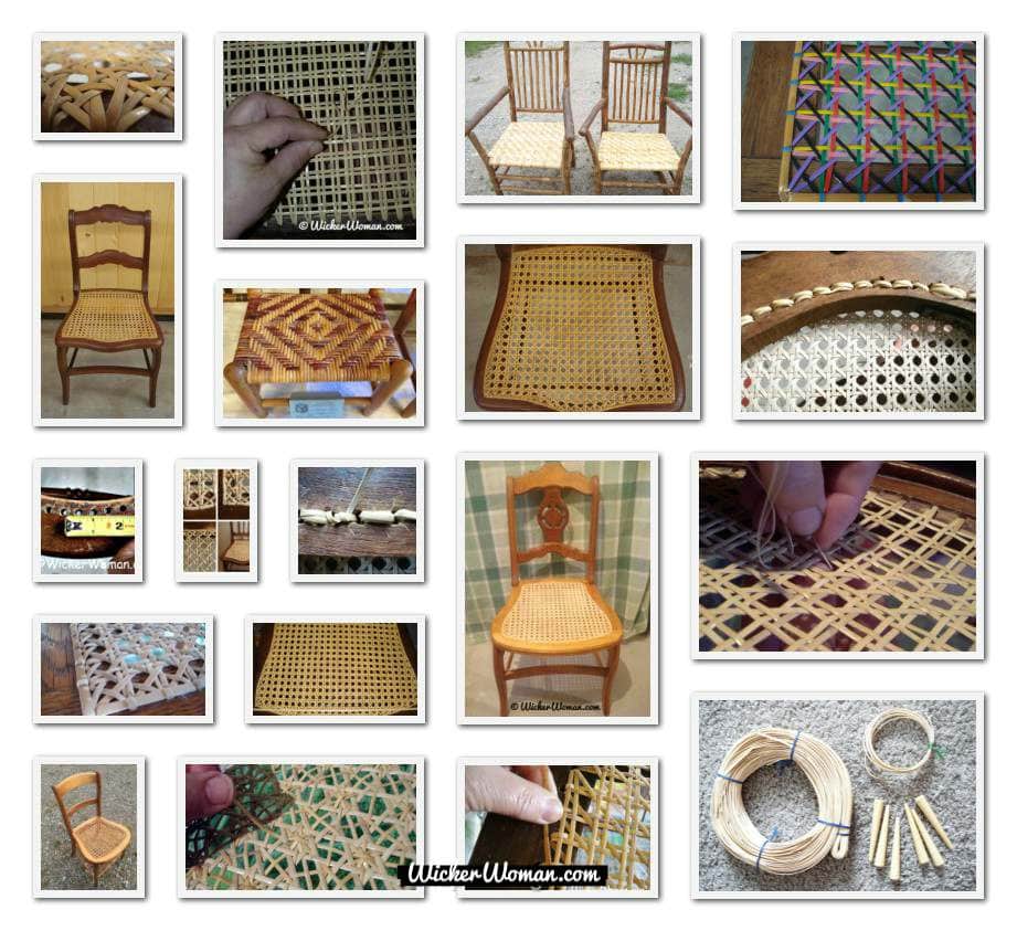 chair caning collage image