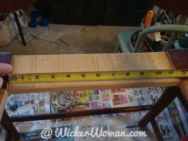 Measure back rail and then front rail to determine difference in length between the two.