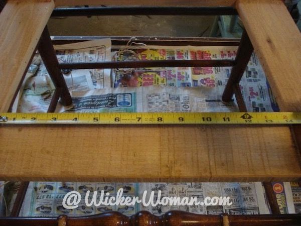 Measure front rail and then back rail to determine difference in length between the two.