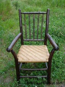 Hickory chair with reed splint